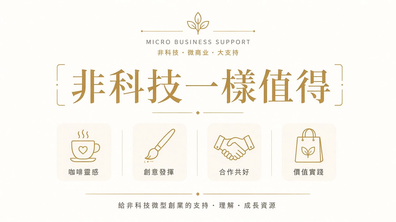 非科技微型生意一樣值得被支援：零售、創意同專業服務