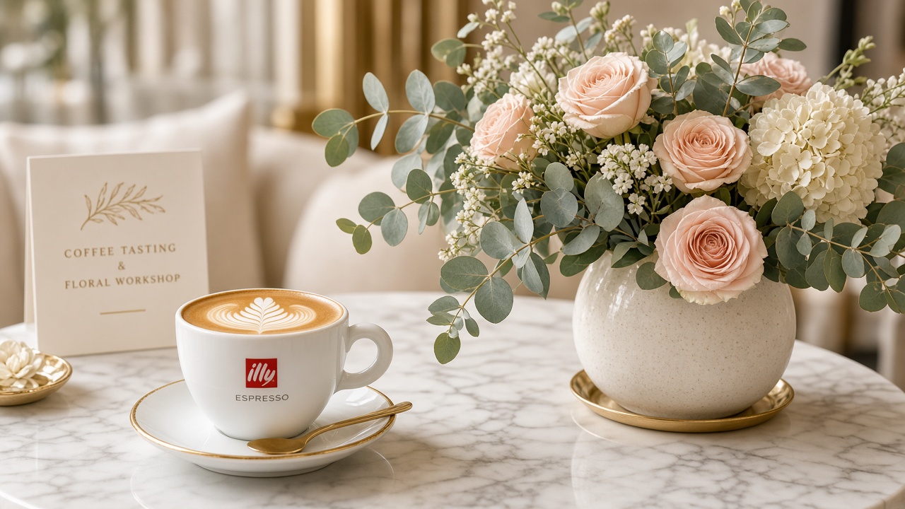 Coffee Omakase 與花藝體驗靜物
